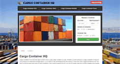 Desktop Screenshot of cargocontainerhq.com