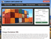 Tablet Screenshot of cargocontainerhq.com